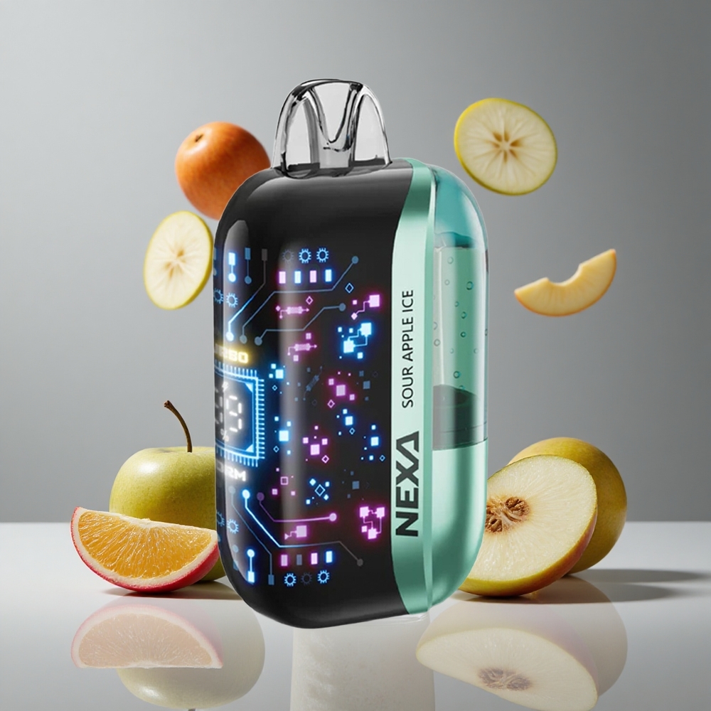 NEXA Ultra 50000パフスディスポーザブルベイプ酸っぱいりんごアイス20mlプレフィルド800mahバッテリー