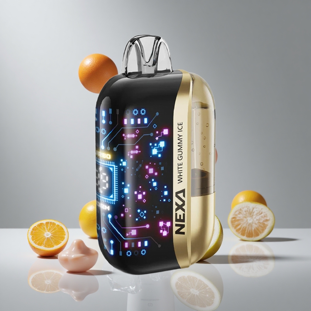 NEXA Ultra 50000パフスホワイトグミアイス20mlプレフィルド800mahバッテリー