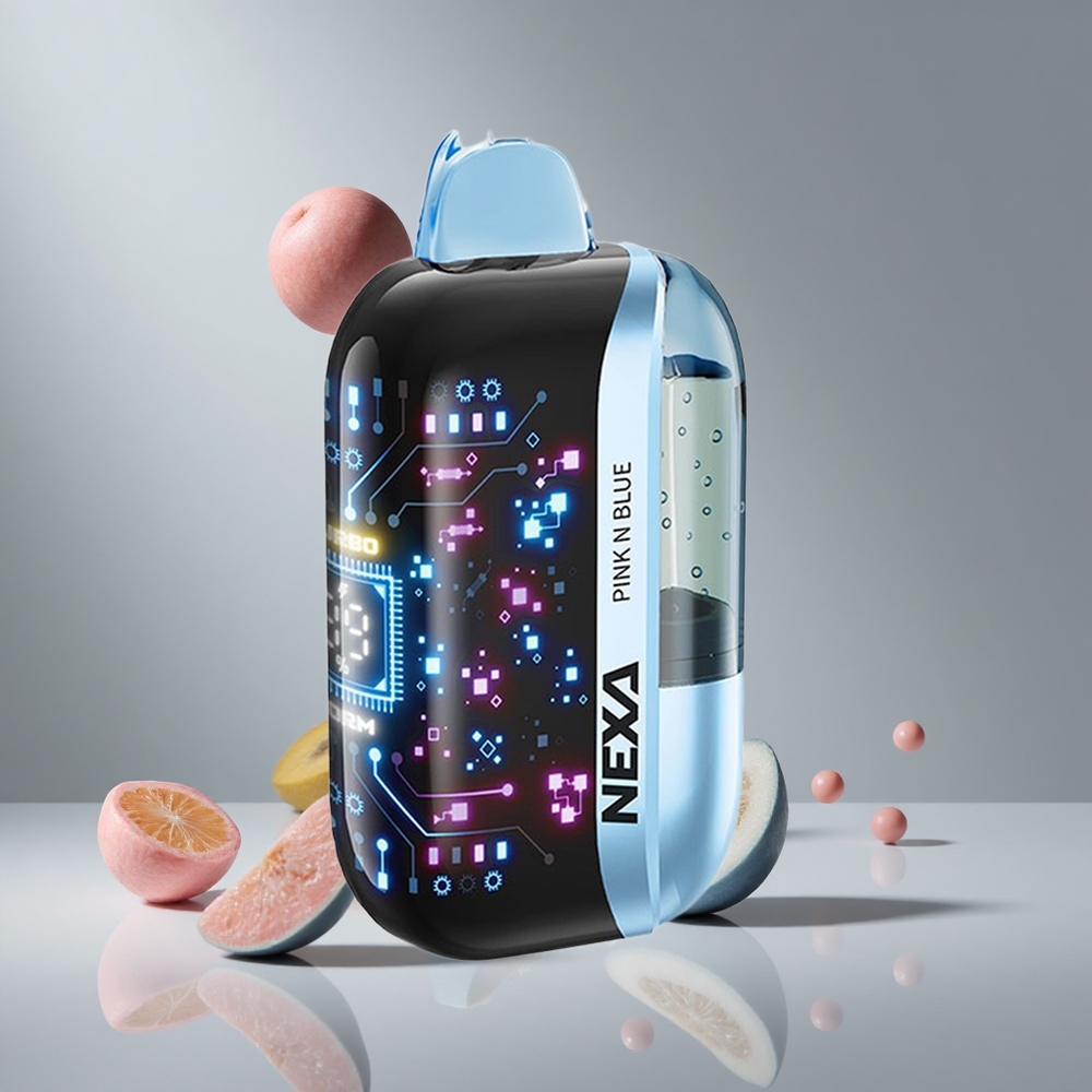 NEXA Ultra 50000パフスディスポーザブルベイプピンク＆ブルー20mlプレフィル800mahバッテリー5%ニコチン