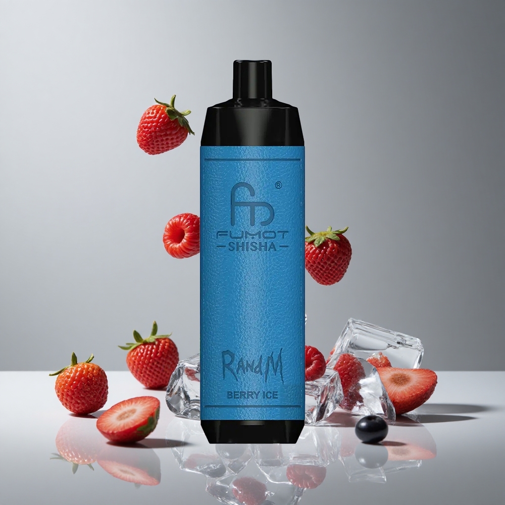 RandM Fumot Shisha 10000パフ ベリーアイス 18mlプレフィル 0.5%ニコチン