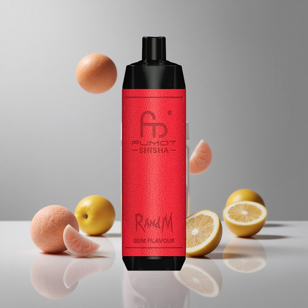 RandM Fumot Shisha 10000パフ ガム味 18mlプレフィル 0.5%ニコチン