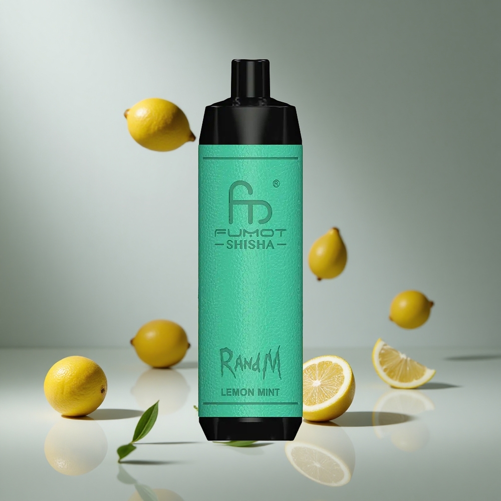 RandM Fumot Shisha 10000パフ レモンミント 18ml プレフィルド 0.5%ニコチン