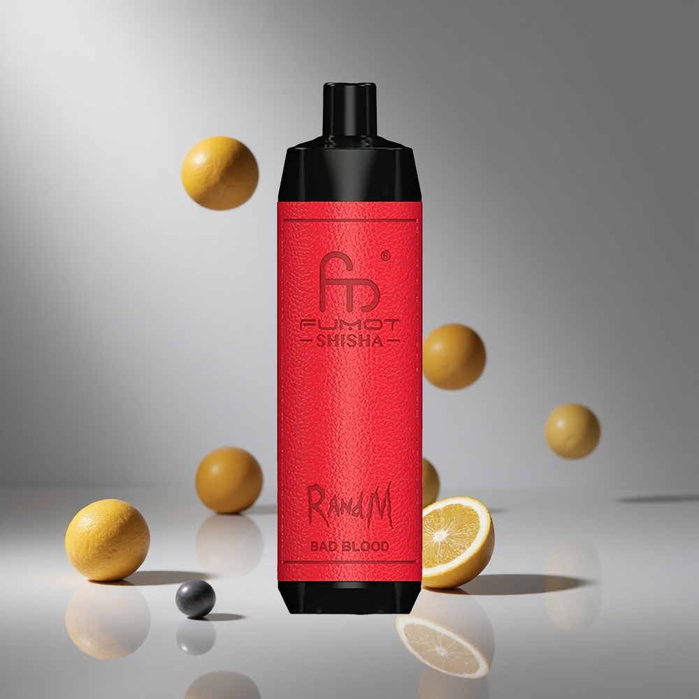 RandM Fumot Shisha 10000パフ バッドブラッド(黒) 18mlプレフィル 850mAhバッテリー