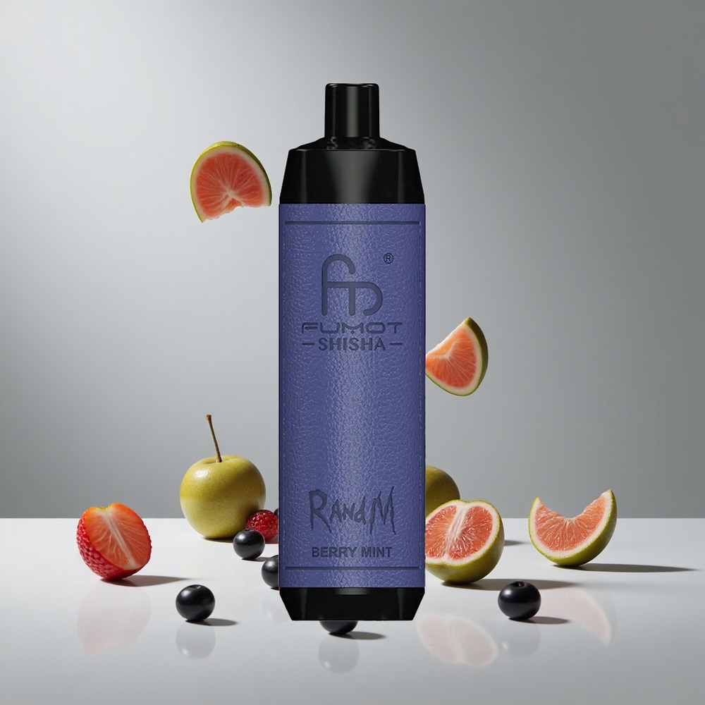 RandM Fumot Shisha 10000パフ ベリーミント 18mlプレフィルド 850mAhバッテリー