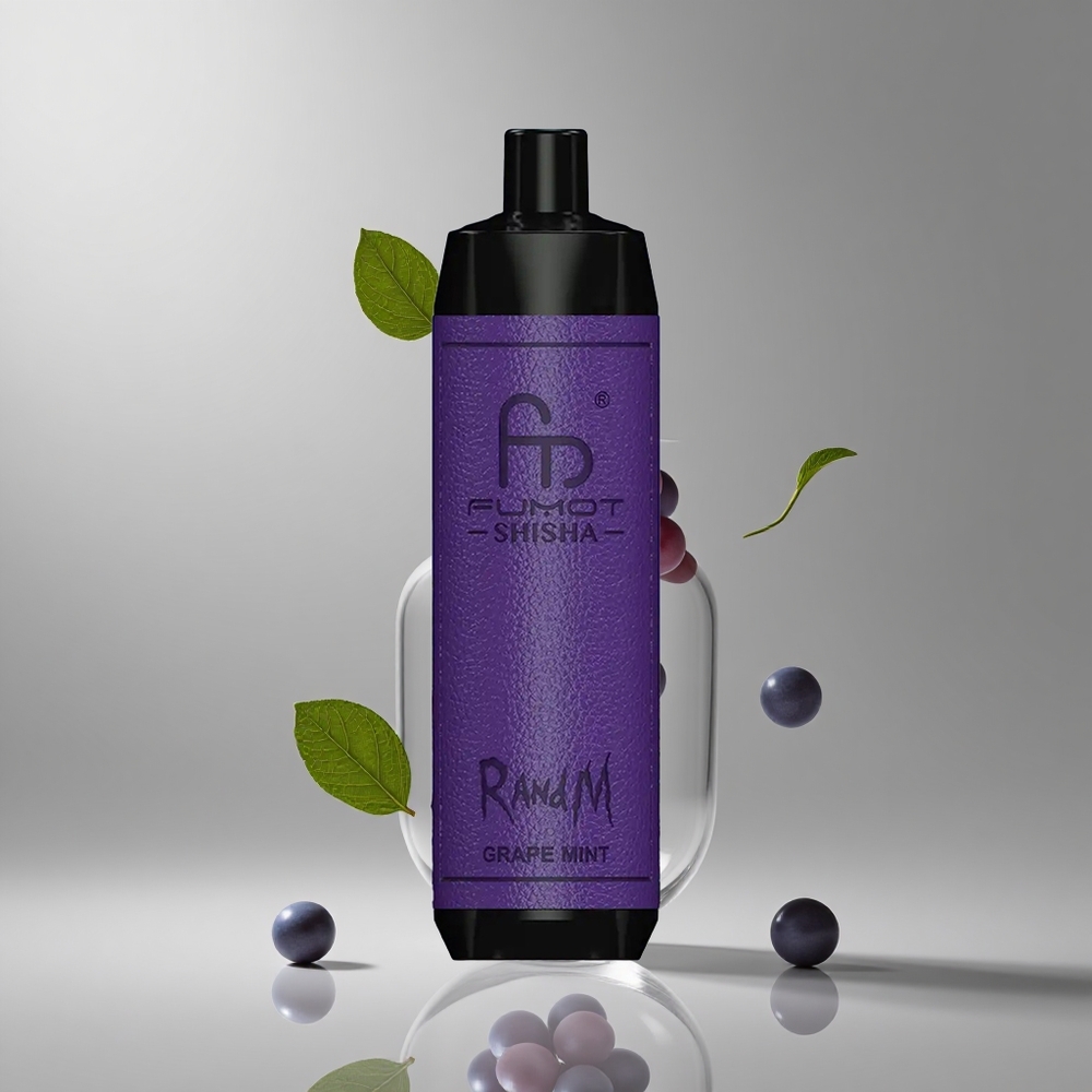 RandM Fumot Shisha 10000パフ グレープミント 18ml 850mAh