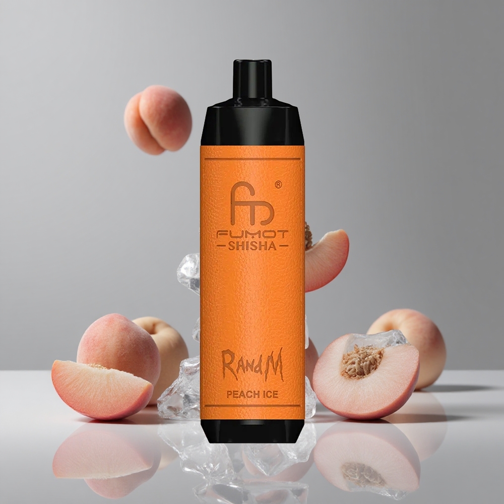 RandM Fumot Shisha 10000パフ ピーチアイス 18mlプレフィル 850mAhバッテリー
