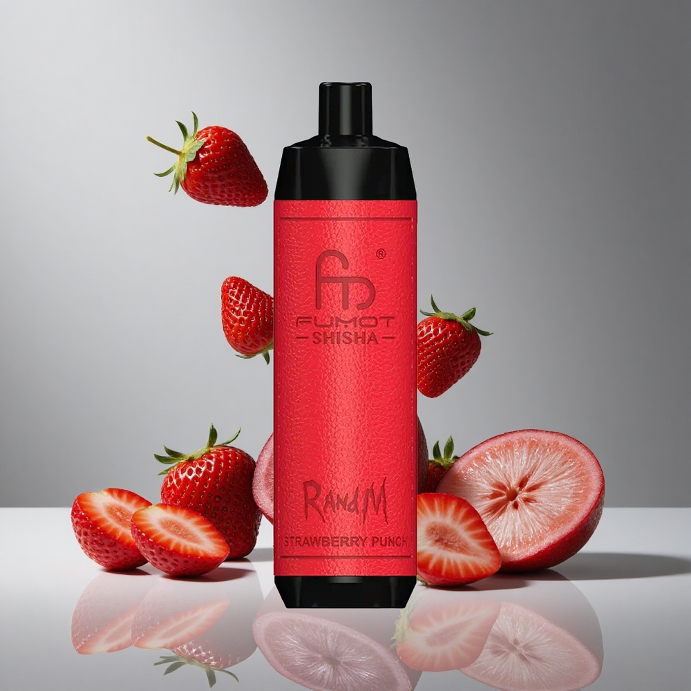 RandM Fumot Shisha 10000パフ ストロベリーパンチ 18mlプレフィルド 850mAhバッテリー
