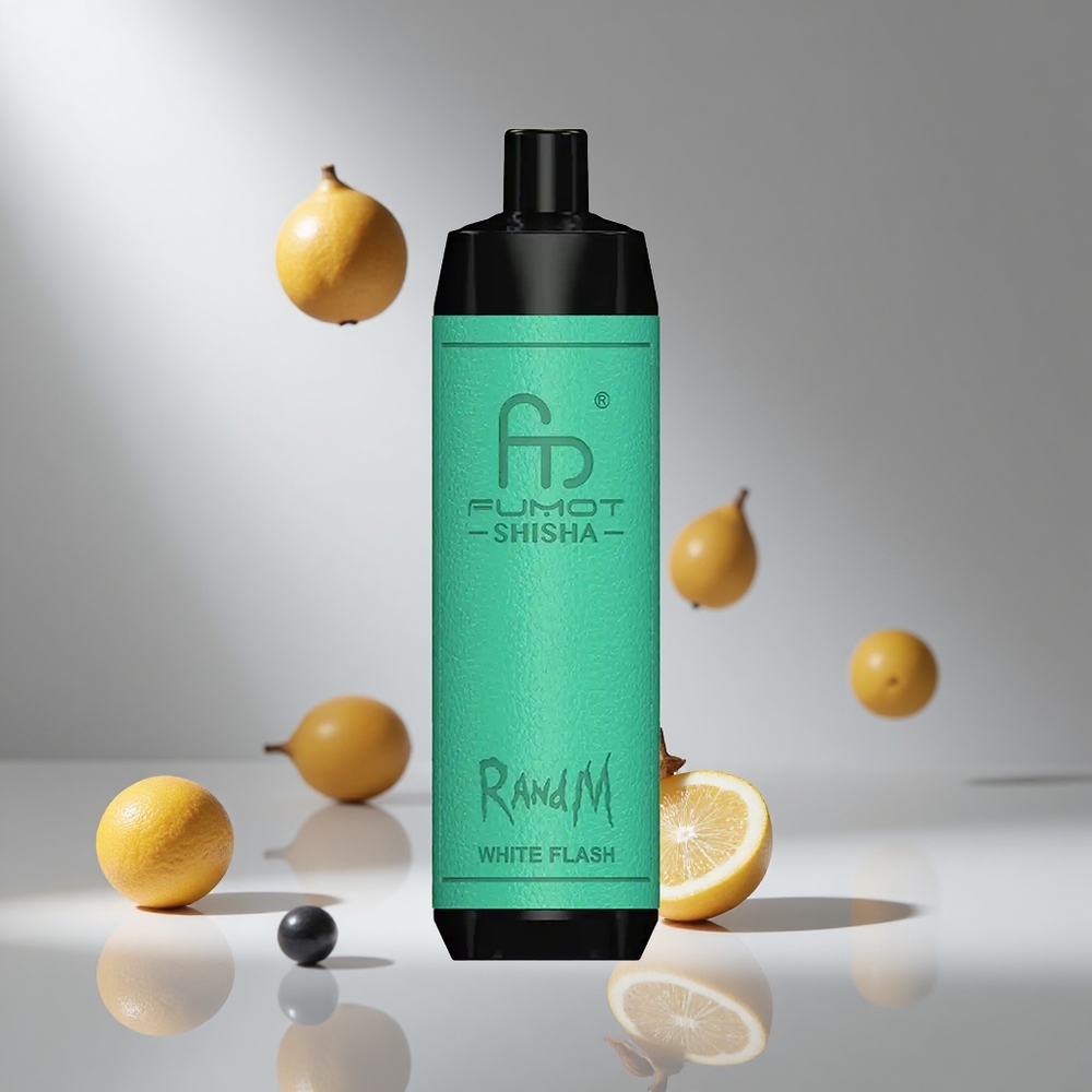 RandM Fumot Shisha 10000パフ ホワイトフラッシュ 18mlプレフィル 850mAhバッテリー