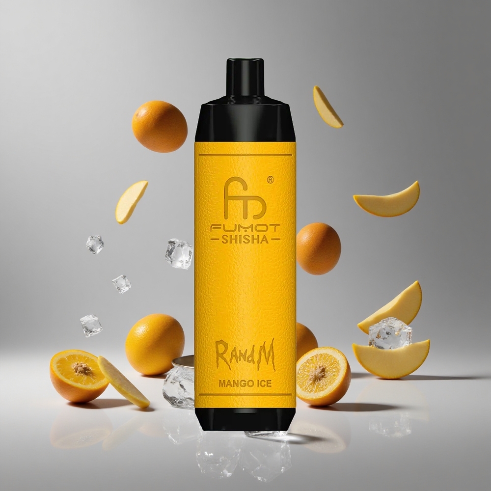 RandM Fumot Shisha 10000パフ マンゴーアイス 18mlプレフィル Type-Cポート