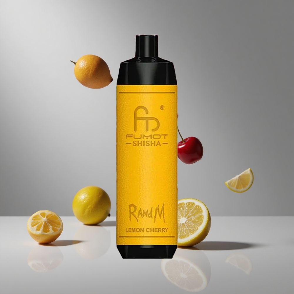 RandM Fumot Shisha 10000パフ レモンとチェリー 850mAhバッテリー 0.5%ニコチン