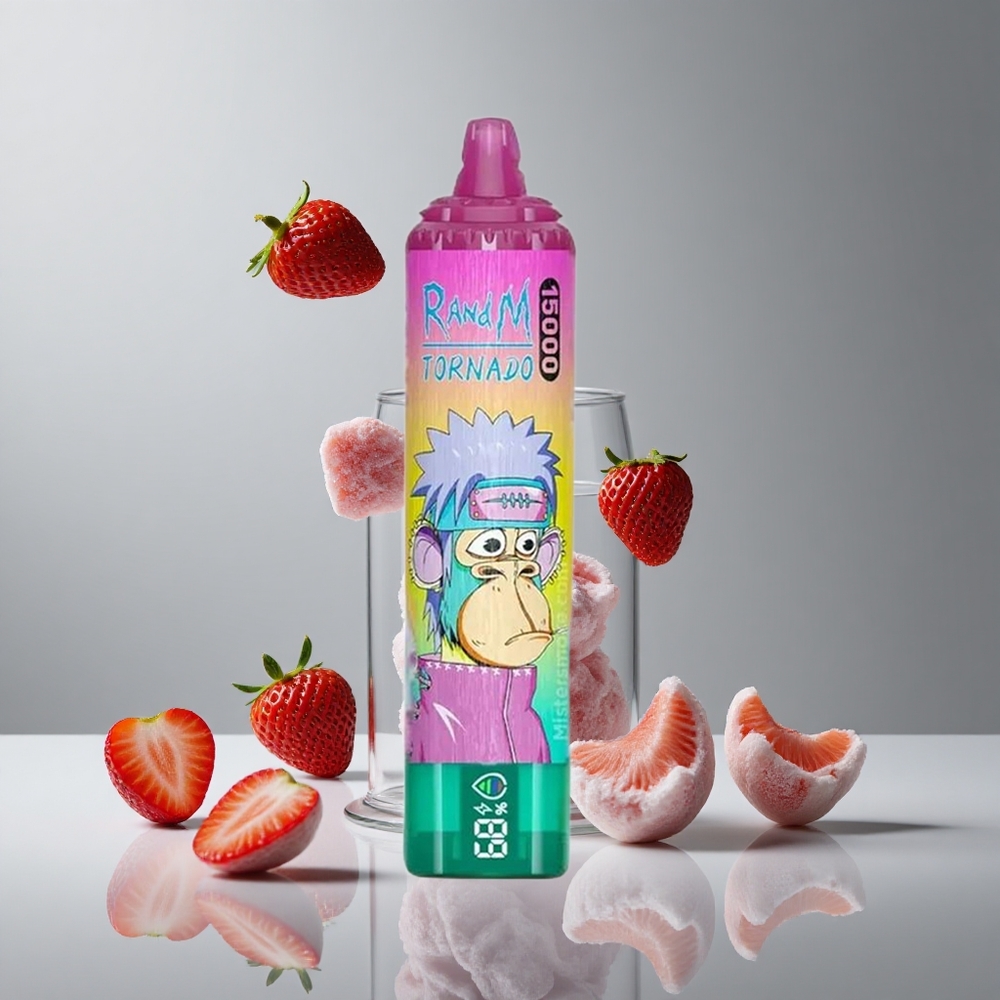 RandM Fumot Tornado 15000パフ 25ml アイスストロベリー