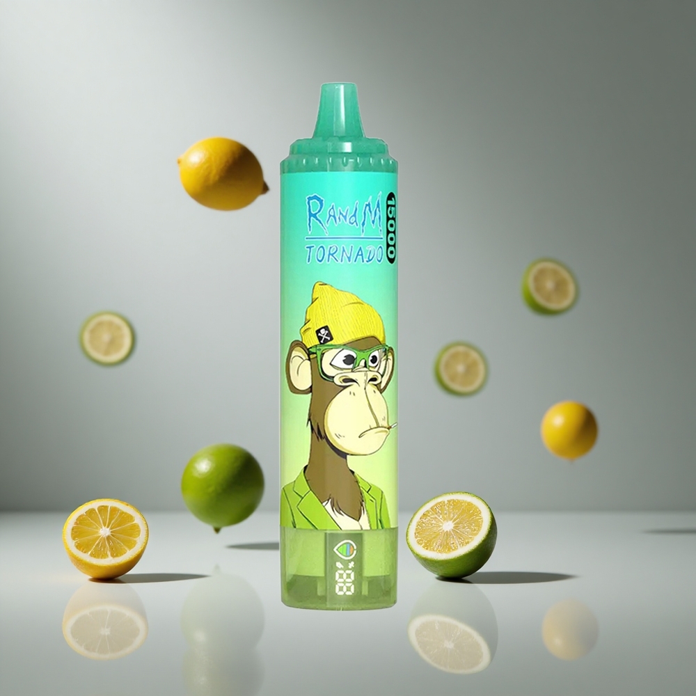 RandM Fumot Tornado 15000パフ レモンライム 25ml メッシュコイル