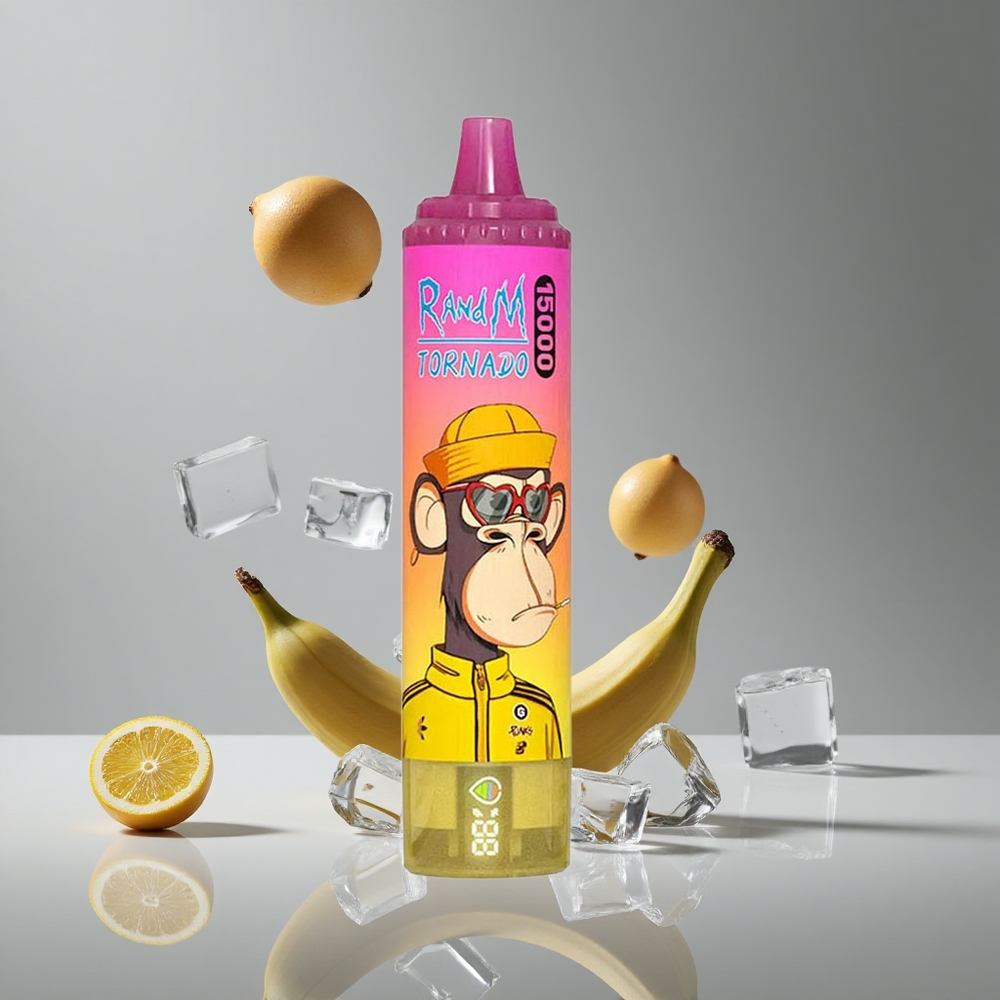 RandM Fumot Tornado 15000パフ バナナアイス 25ml 850mAh