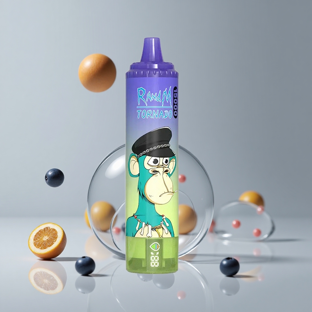 RandM Fumot Tornado 15000パフ ブルーベリーバブルガム 25ml 850mAh