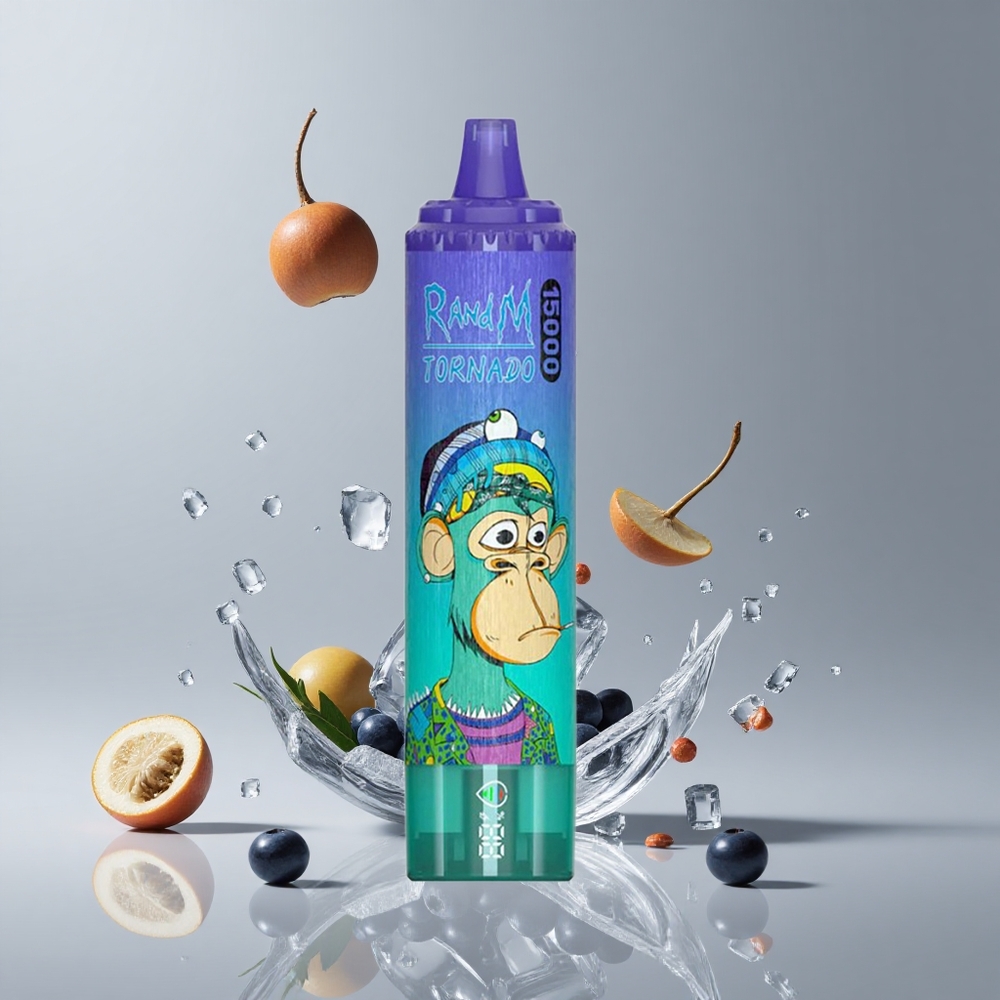 RandM Fumot Tornado 15000パフ ブルーベリーオンアイス 25ml 850mAh