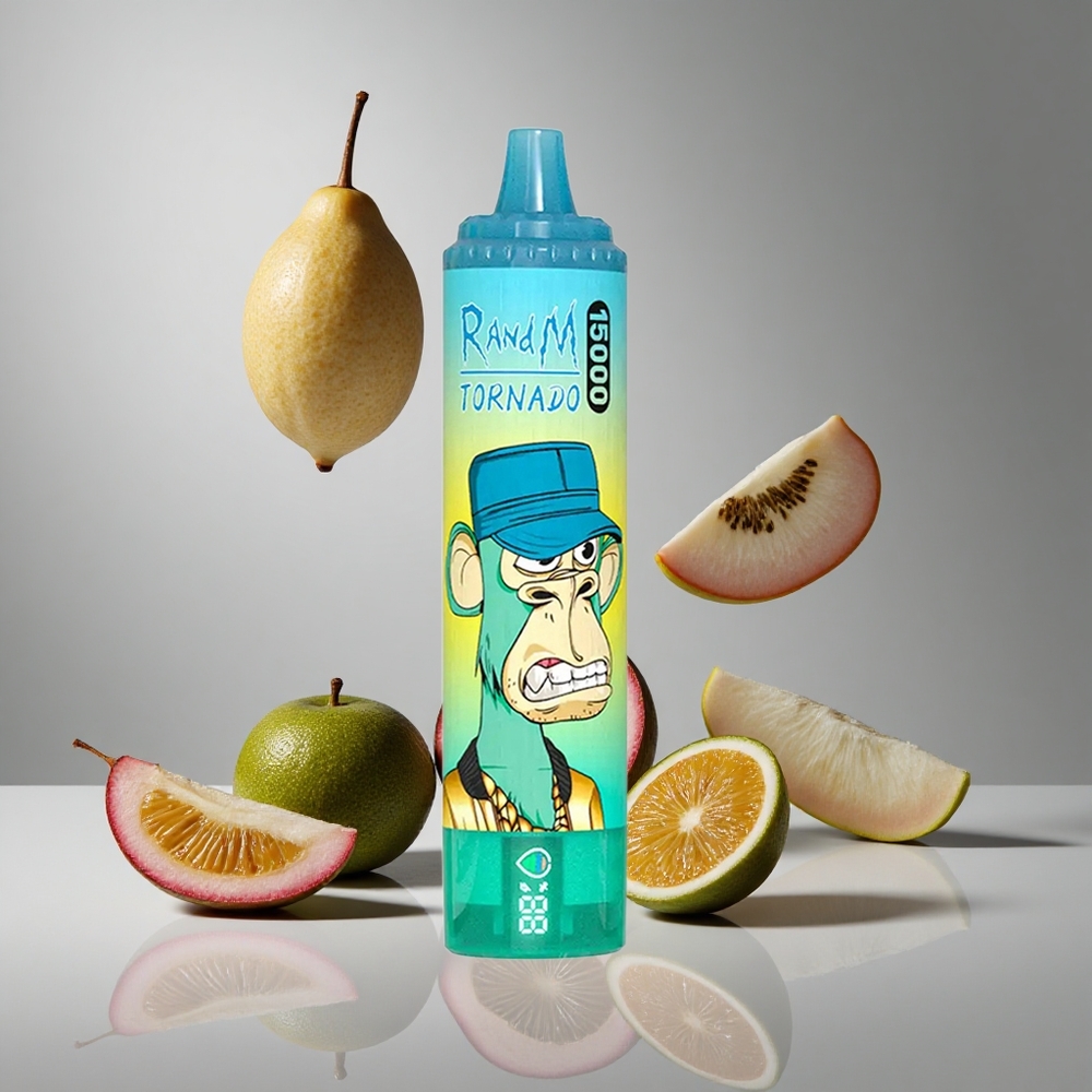 RandM Fumot Tornado 15000パフ キウイパッションフルーツグアバ 25ml 850mAh