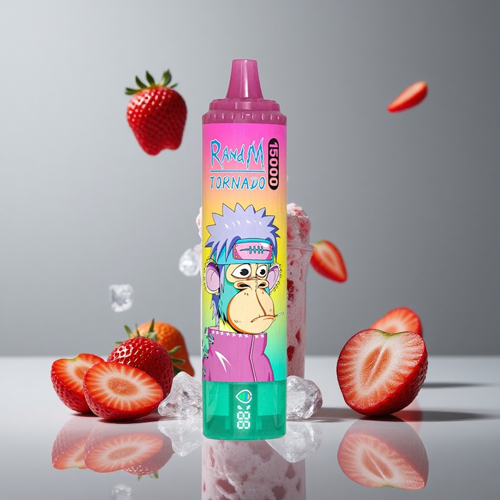 RandM Fumot Tornado 15000パフ ストロベリーアイス 25ml 850mAh