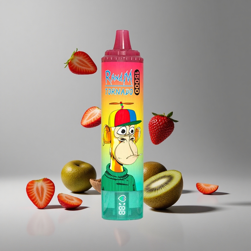 RandM Fumot Tornado 15000パフ ストロベリーキウイ 25ml 850mAh