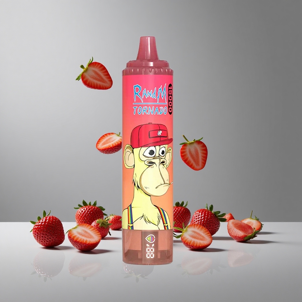 RandM Fumot Tornado 15000パフ ストロベリー レッドブル 25ml 850mAh