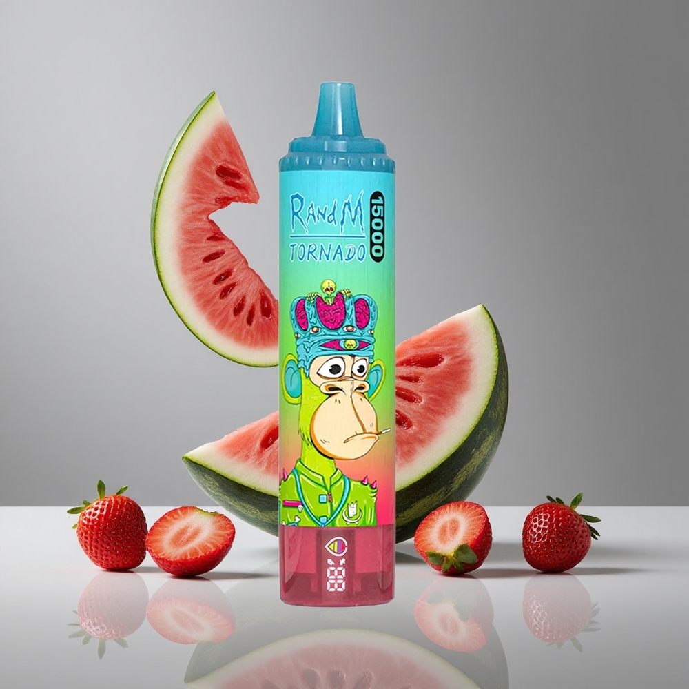 RandM Fumot Tornado 15000パフ ストロベリーウォーターメロン 25ml 850mAh