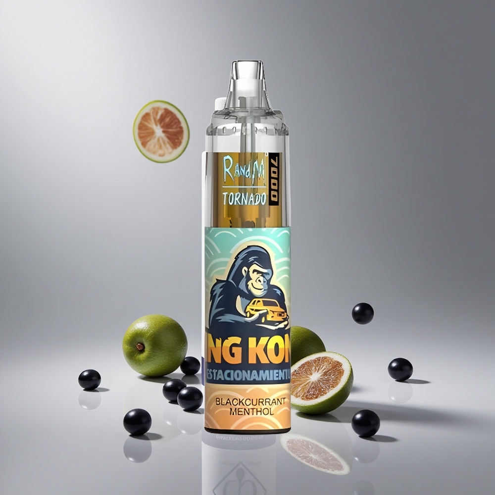 RandM Fumot Tornado 7000パフ ブラックカラントメンソル 14ML メッシュコイル