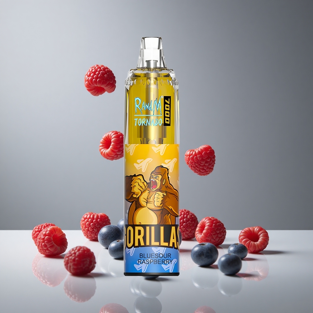 RandM Fumot Tornado 7000パフ ブルーソアーラズベリー 14ML メッシュコイル