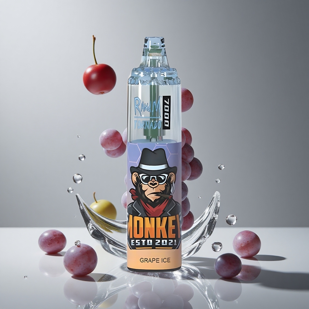 RandM Fumot Tornado 7000 パフ グレープアイス 14ML メッシュコイル