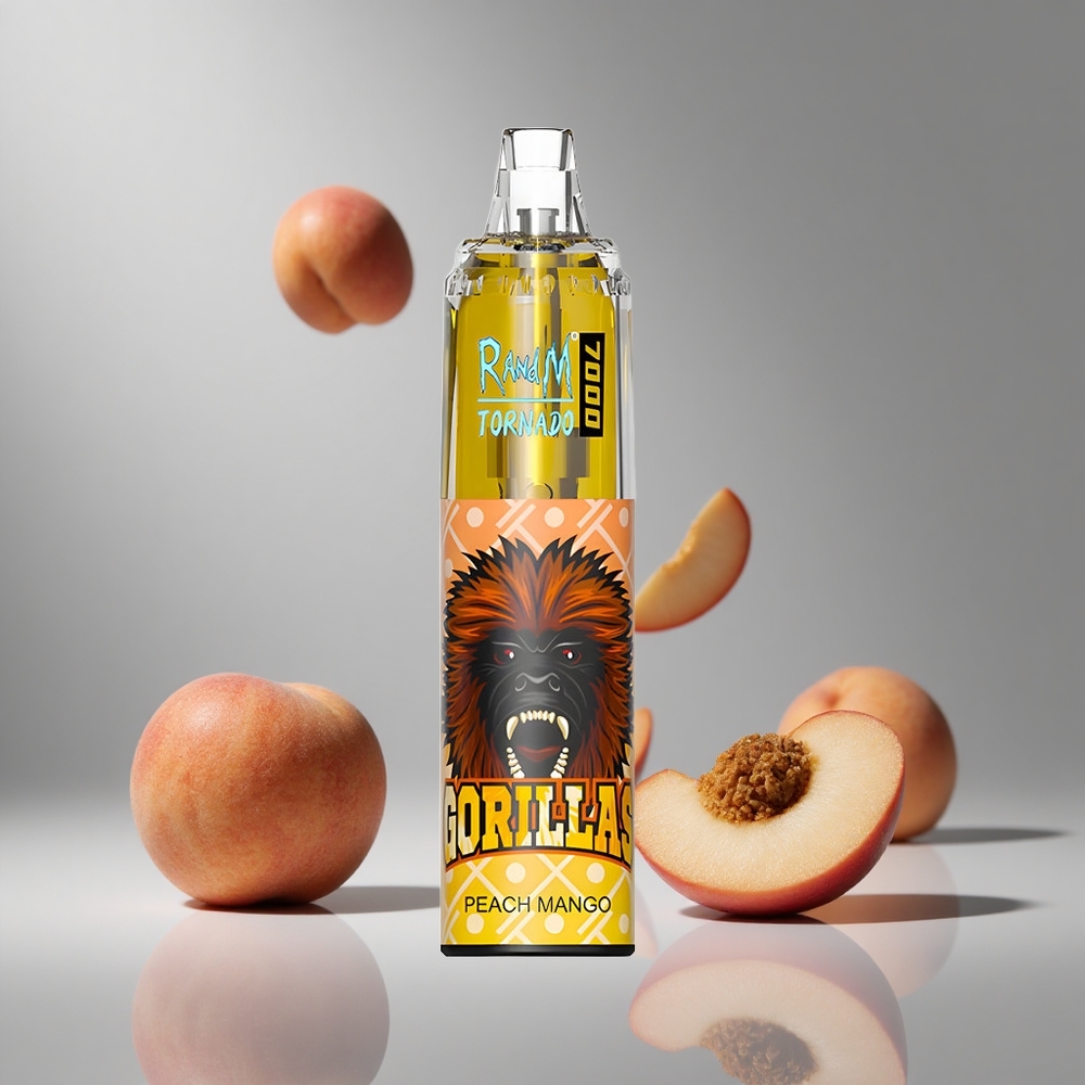 RandM Fumot Tornado 7000パフ ピーチマンゴー 14ML メッシュコイル