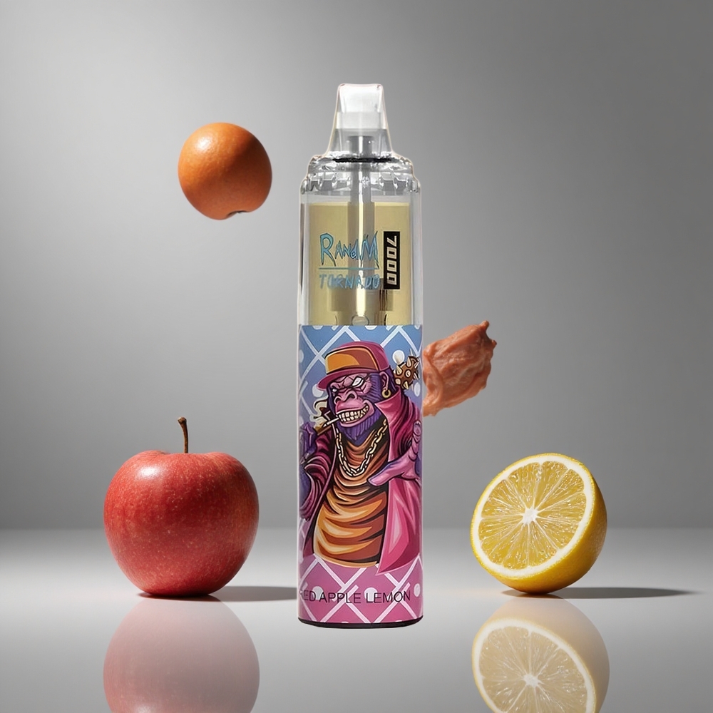 RandM Fumot Tornado 7000 パフ 赤りんご レモン 14ML メッシュコイル