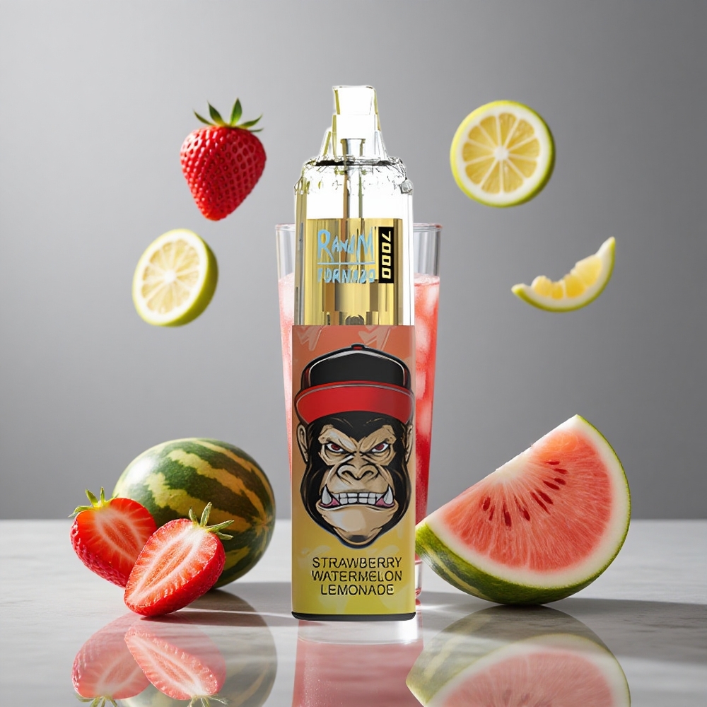 RandM Fumot Tornado 7000パフ ストロベリーワーターメロンレモネード 14ML メッシュコイル