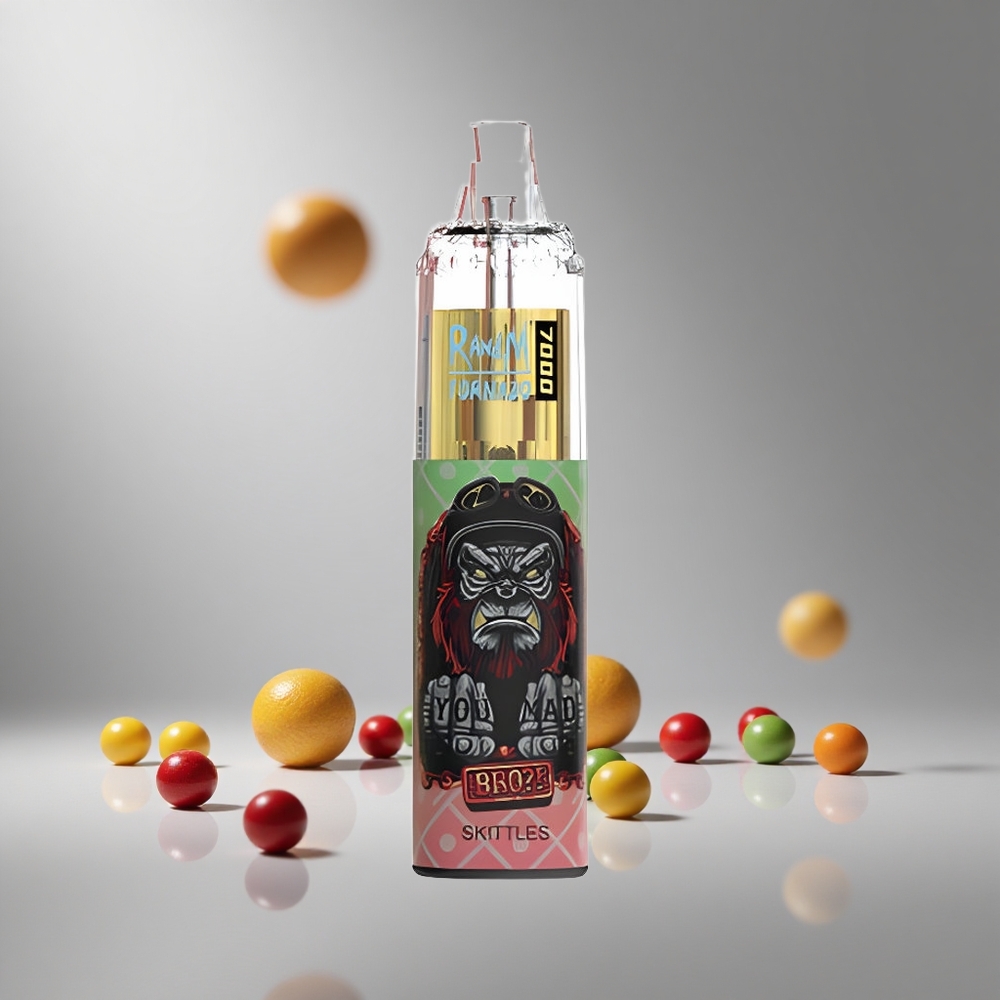 RandM Fumot Tornado 7000パフ スキットル 14ML Eリキッド メッシュコイル