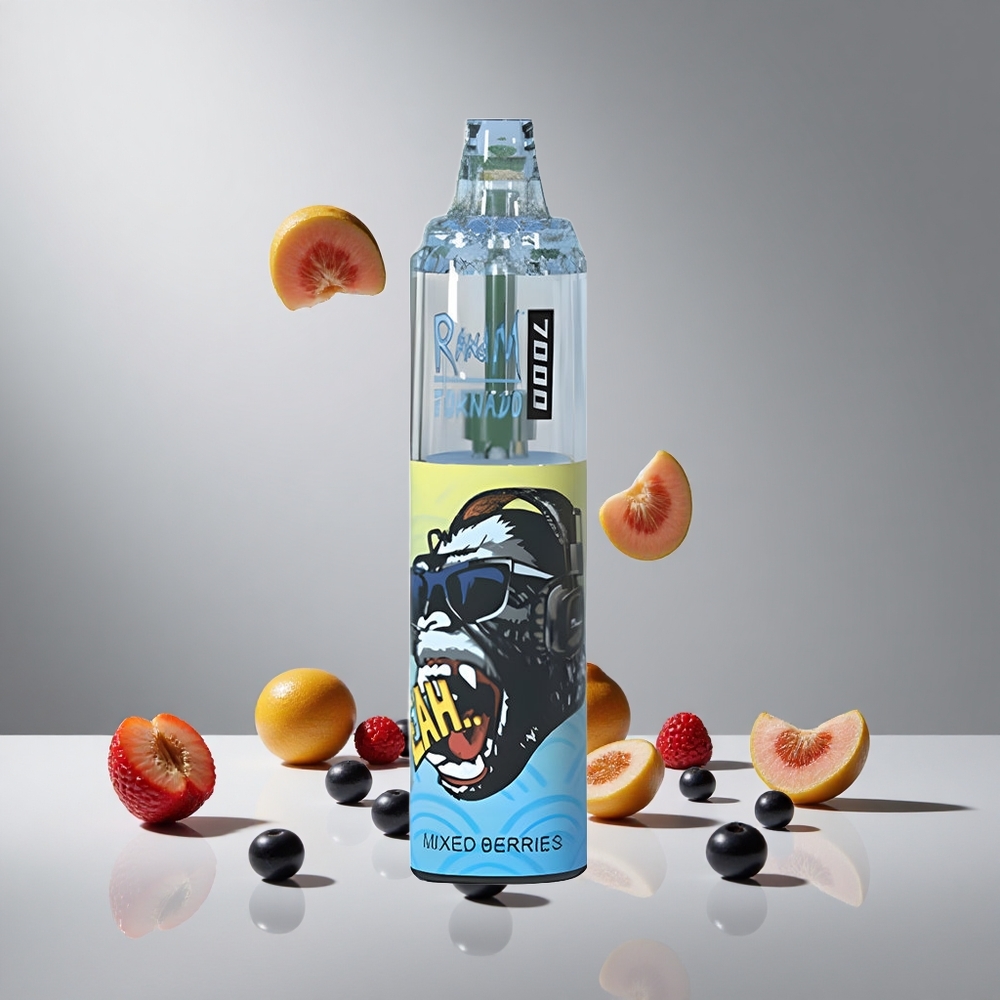 RandM Fumot Tornado 7000パフ ミックスベリー 14ML Eリキッド 850MAH バッテリー