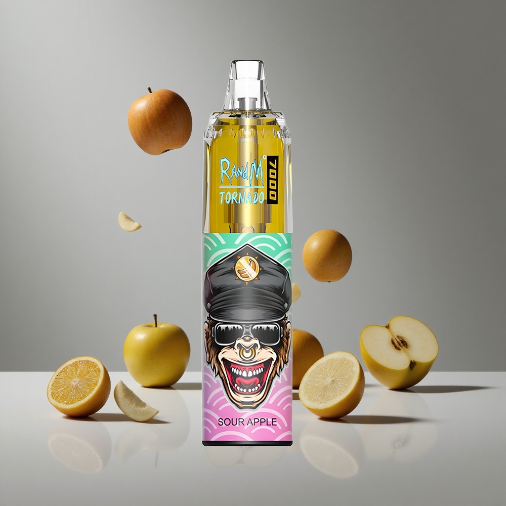 RandM Fumot Tornado 7000プッフ 酸っぱいリンゴ 14ML E-リキッド 850MAH バッテリー