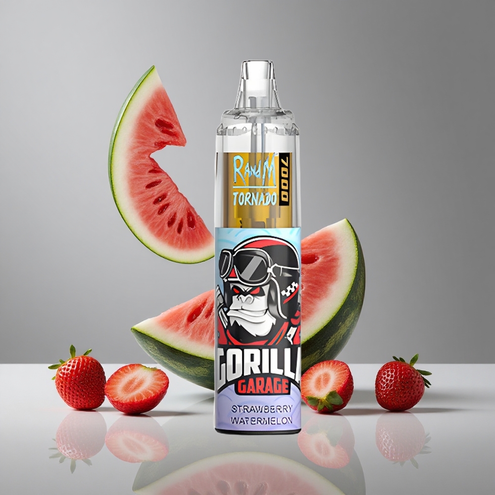 RandM Fumot Tornado 7000パフ ストロベリーウォーターメロン 14ML Eリキッド 850MAHバッテリー