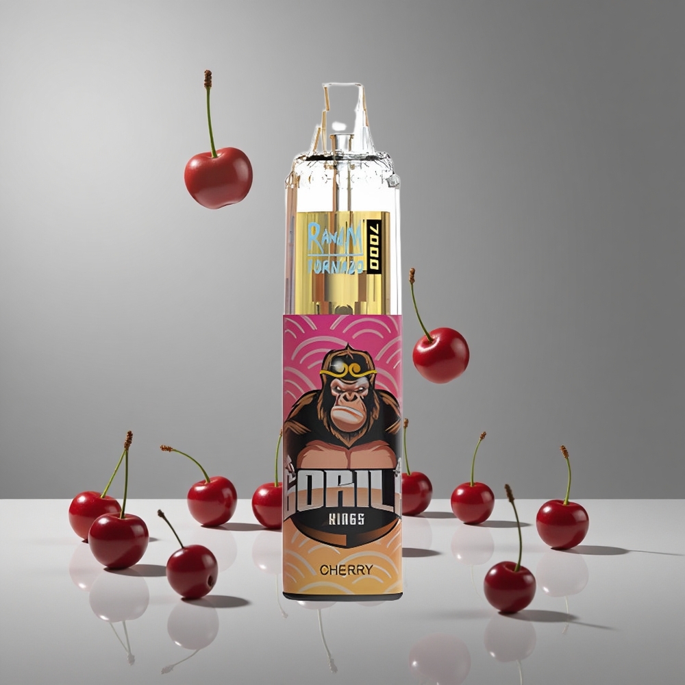 RandM Fumot Tornado 7000パフ チェリー 14ML E-liquid 850MAHバッテリー