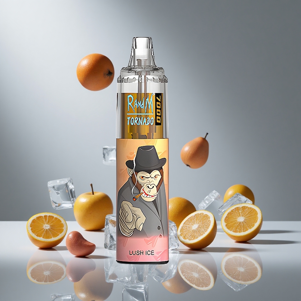 RandM Fumot Tornado 7000パフ 14ML ジューシーアイス RGBライト