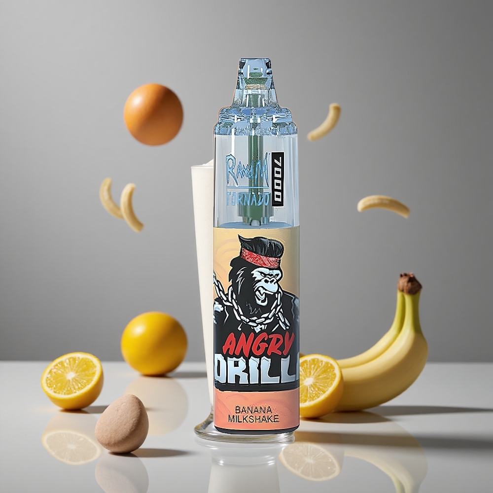 RandM Fumot Tornado 7000 パフ バナナミルクセーキ 14 ML メッシュコイル