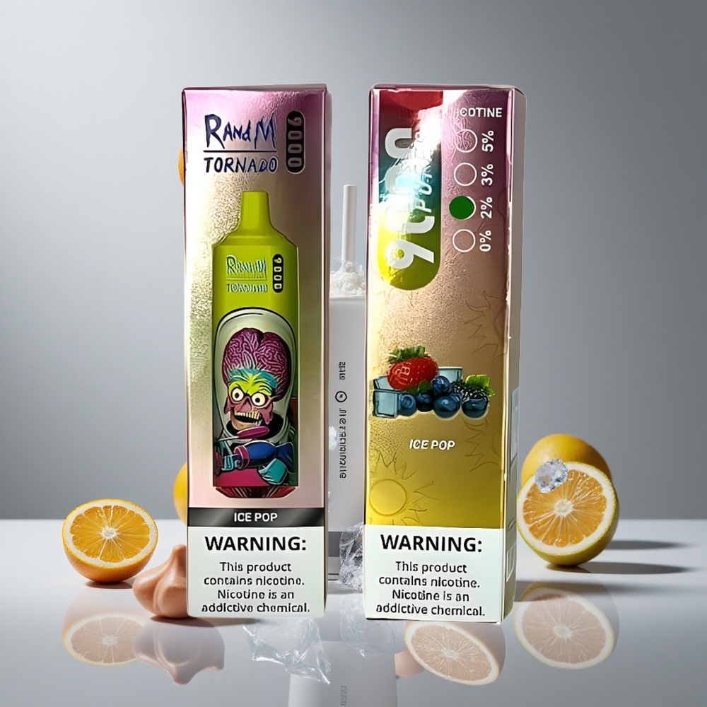 RandM Fumot Tornado 9000パフ アイスポップ 18mL メッシュコイル