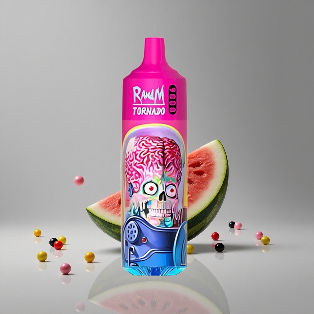 RandM Fumot Tornado 9000パフ スイカスキットルズ 18mL メッシュコイル