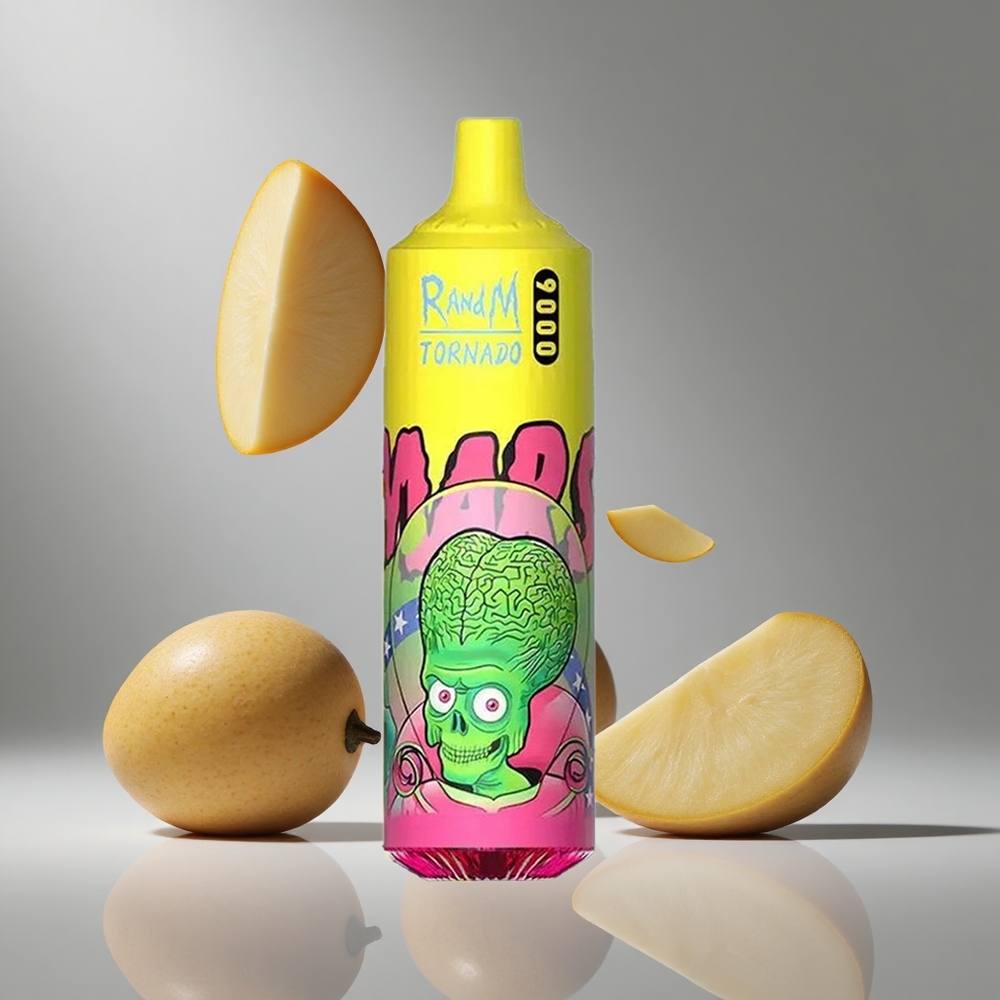 RandM Fumot Tornado 9000パフ トリプルマンゴー 850mAh充電式 メッシュコイル