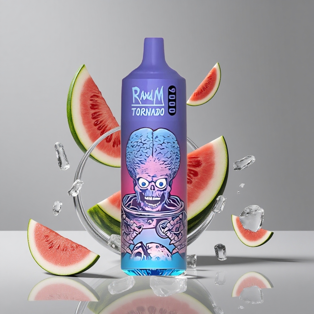 RandM Fumot Tornado 9000パフ スイカ ブラズ アイス 850mAh充電式 18mL